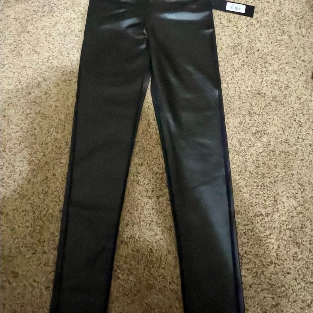 Black Faux Leather Leggings